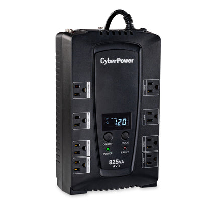 CyberPower CP825AVRLCD 825VA Line Interactive UPS (Mini-Tower) — Right angle