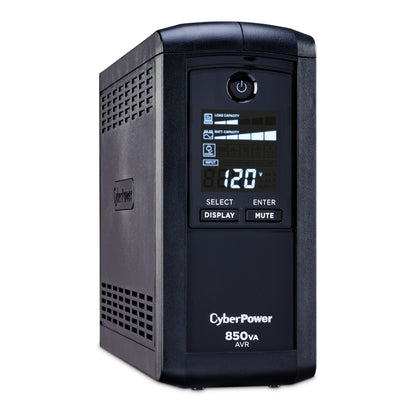 CyberPower CP850AVRLCD 850VA / 510W Line Interactive UPS (Mini-Tower) — Right angle