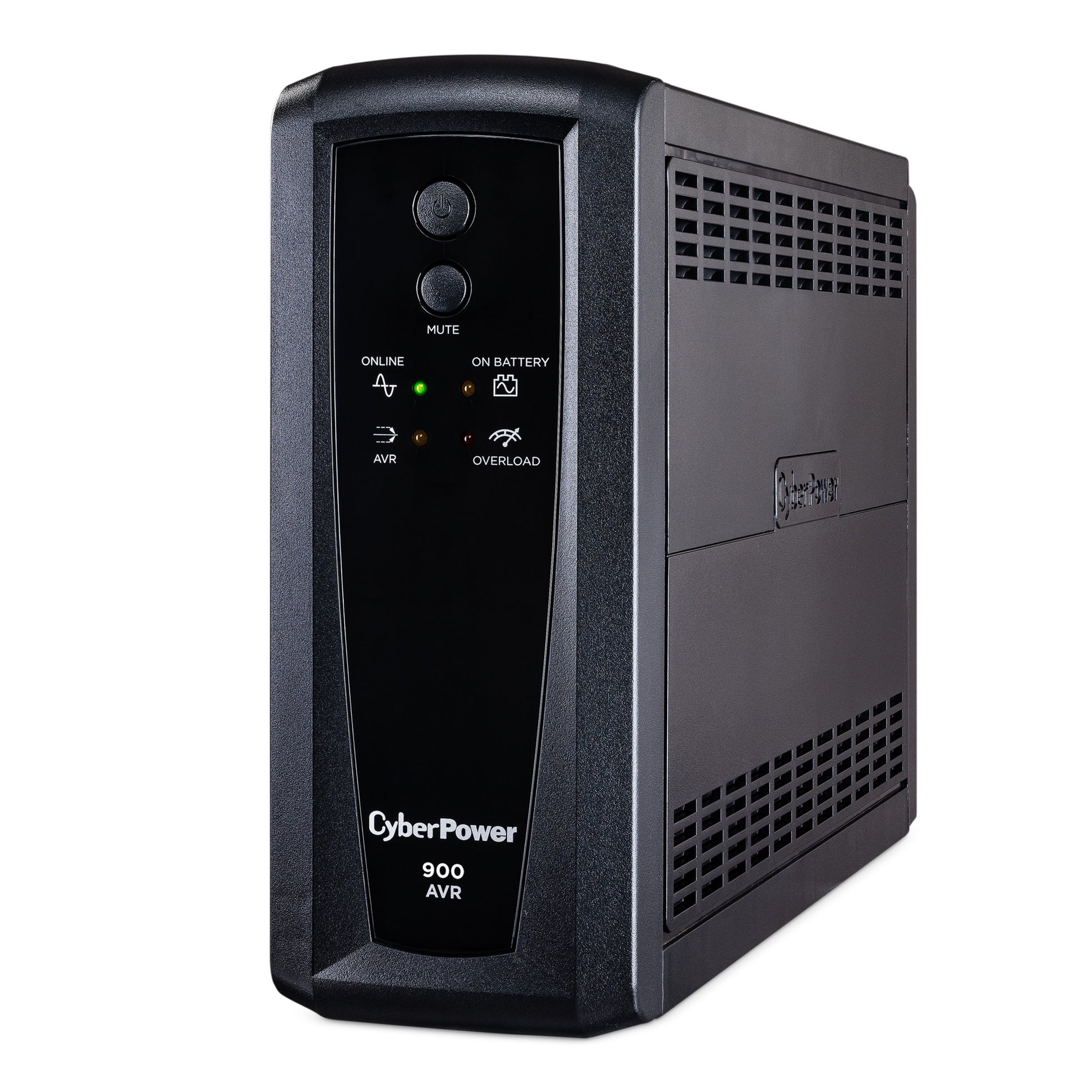 CyberPower CP900AVR 900VA / 560W Line Interactive UPS (Mini-Tower) — Left angle