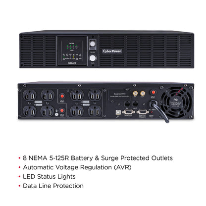 CyberPower CPS1500AVR 1500VA / 900W Line Interactive UPS (Rack/Tower) — Feature detail