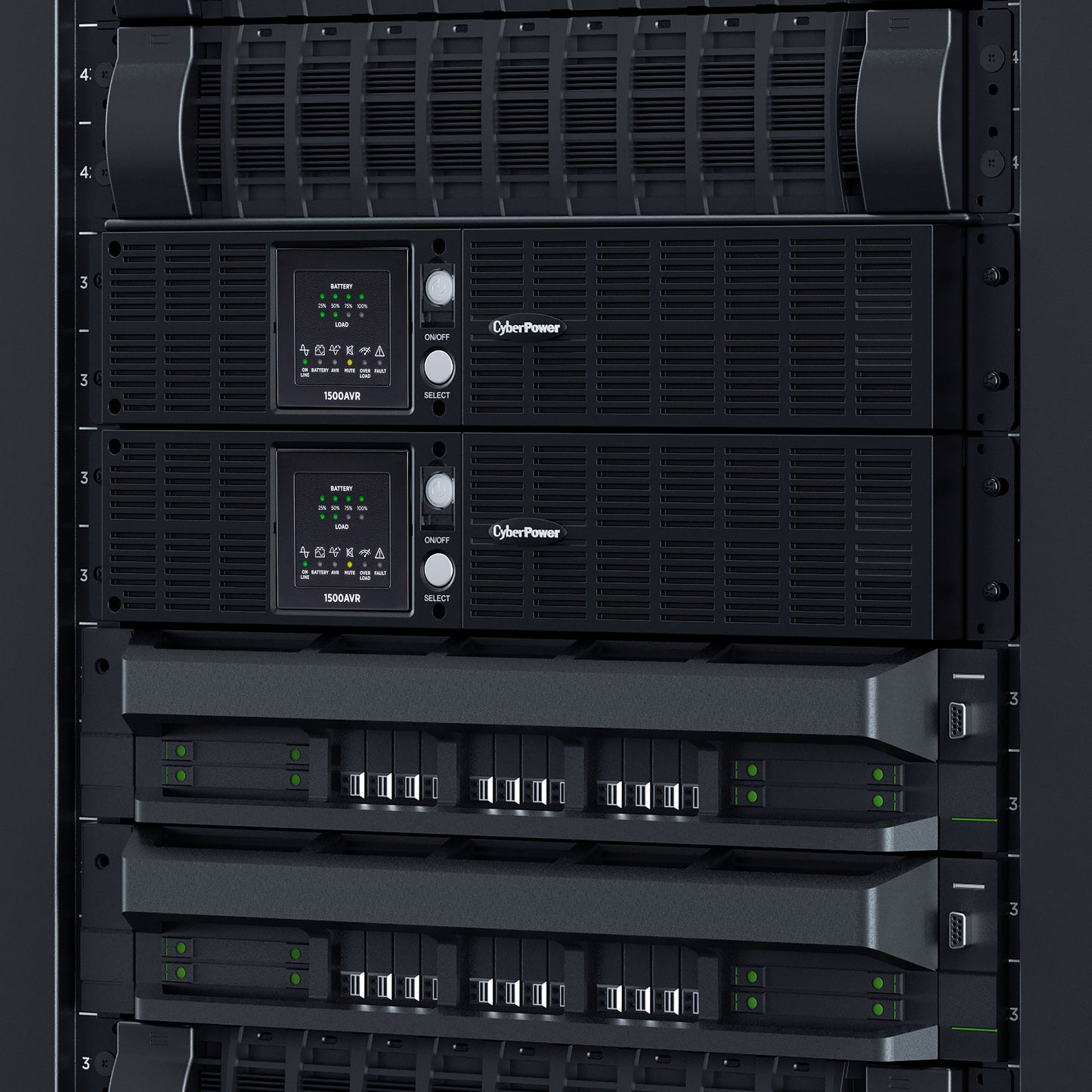 CyberPower CPS1500AVR 1500VA / 900W Line Interactive UPS (Rack/Tower) — In use