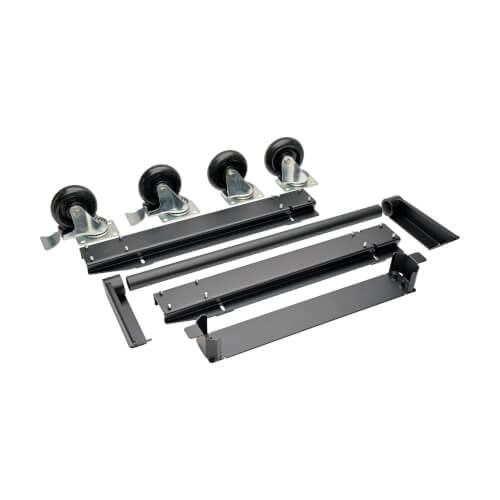 Ensemble de conversion en chariot mobile Tripp Lite CSHANDLEKIT avec poignée, roulettes et gestion du cordon pour stations de recharge de tablettes et Chromebook