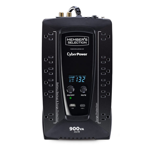 CyberPower PS900AVRLCD 900 VA / 500 W Tower Line-Interactive UPS