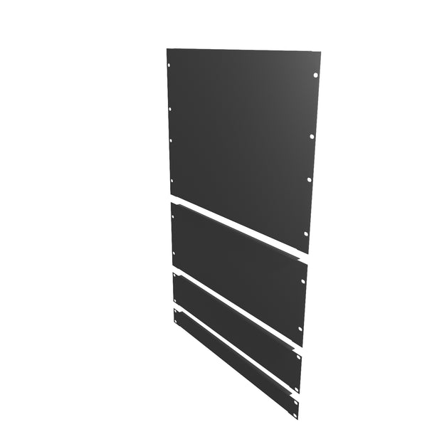 Vertiv VR VRA2002 19 in. Sheet Metal Airflow Blanking Panel Kit, 1U, 2U, 4U and 8U, Black