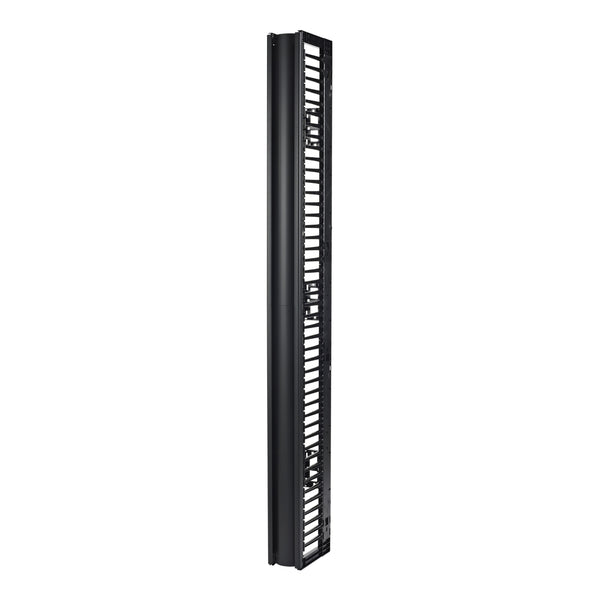 Gestionnaire de câbles vertical APC Valueline AR8715 pour bâtis à 2 et 4 montants, 84 po H x 6 po L, simple face avec porte