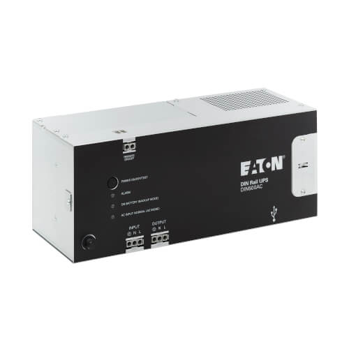 Eaton DIN500AC 500VA / 300W Online Double-Conversion UPS — Front view