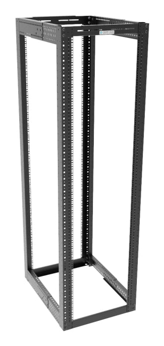 Vertiv VRX VRX-45U2436-B-SQM6 45U Rack, 24 in. Wide, 24 to 36 in. Adjustable Depth, Square-Hole M6 Rails, Black