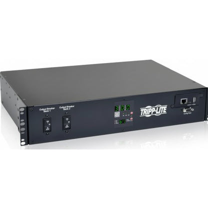 Eaton 5.8KW Single-phase Switched Automatic Transfer Switch PDU, TWO 200-240V L6-30P Inputs, 16-C13 2-C19 & 1 L6-30R Outlet, 2U, TAA