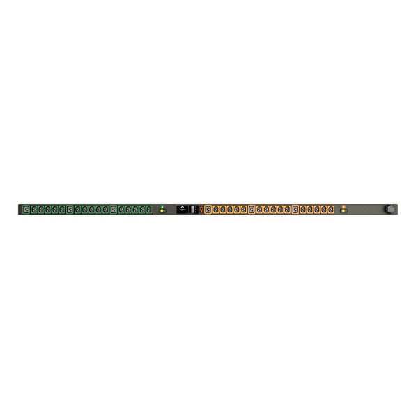 Vertiv Rack PDU - 0U, 208V, 30A, L6-30P, (30) U-lock C13, (6) U-lock C19, Metered Upgradeable