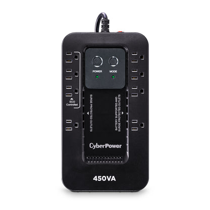 CyberPower EC450G 450VA / 260W Standby UPS — Rear view