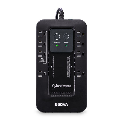 CyberPower EC550G 550VA Standby UPS — Left angle