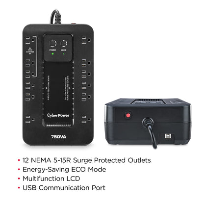 CyberPower EC750GTAA 750VA / 450W Standby UPS — Feature detail