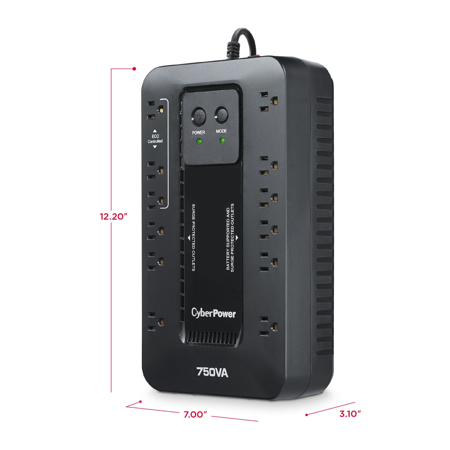 CyberPower EC750GTAA 750VA / 450W Standby UPS — Feature detail