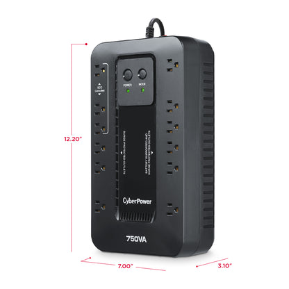 CyberPower EC750GTAA 750VA / 450W Standby UPS — Feature detail