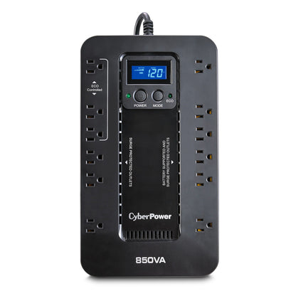 CyberPower EC850LCD 850VA / 510W Standby UPS — Front view