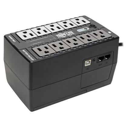 Tripp Lite ECO650UPSM 650 VA / 325 W Tower UPS with USB Port and Muted Alarm