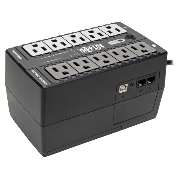 UPS tour Tripp Lite ECO650UPSM 650 VA / 325 W avec port USB et alarme silencieuse