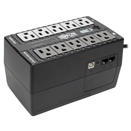 Tripp Lite ECO650UPSM 650 VA / 325 W Tower UPS with USB Port and Muted Alarm