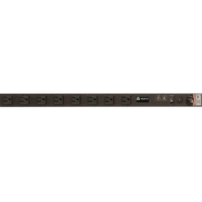 Vertiv Rack PDU - 0U, 120V, 15A, 5-15P, (8) 5-15R, Basic Surge