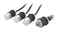 APC AP9883 Power Cord Splitter, L21-20P to 3 L5-20R, 208V