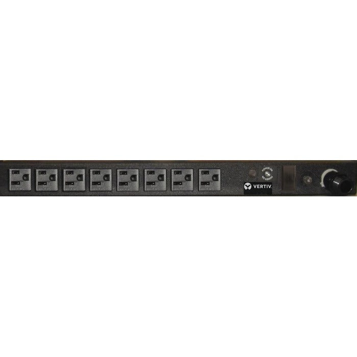 Vertiv Rack PDU - 0U/1U, 120V, 15A, 5-15P, (8) 5-15R, Basic Standard