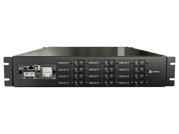 Vertiv PowerIT VP4N6300 Monitored Rack PDU, 18 Outlets (C13, C19), 200-415V, 60A, 2U, Horizontal