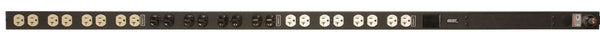 PDU de rack de base Vertiv Geist 11092, 24 prises (NEMA 5-20R), fiche NEMA L21-20P, 100-120/200-240 V, 20A, 0U, vertical