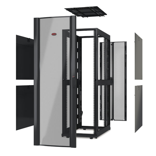 APC NetShelter SX AR3100X610 42U Server Rack Enclosure, without Doors, Black
