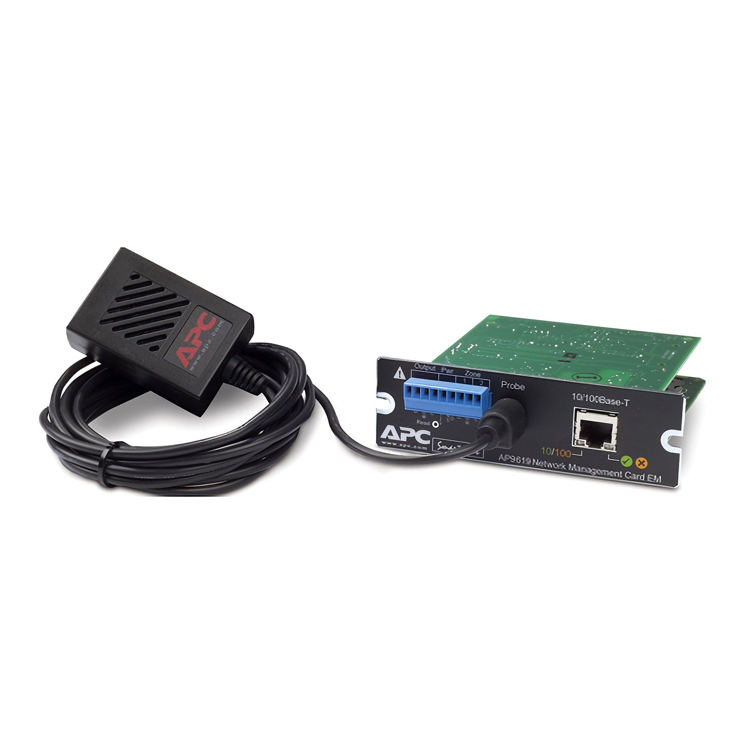 APC AP9619 UPS Network Management Card EM with temperature and humidity probe
