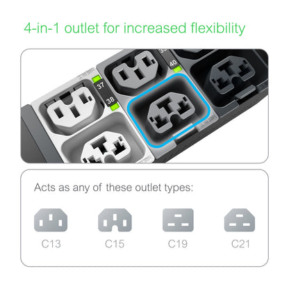 APC Netshelter RACK PDU Advanced, Metered Outlet, 3PH, 17.3KW, 208V, 60A, 460P9, 42 Outlet