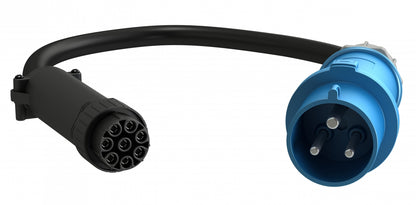 Vertiv FSC1U001 - Facility SIDE Cable, 30/32A, 230V, 7.3KW, 10FT / 3M with IEC 2P+E (IP44) and Universal Connector.