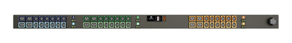 Vertiv Rack PDU - 0U, 208V Delta, 60A, 3P+E (IP44), (36) U-lock C13, (12) U-lock C19, Metered Upgradeable