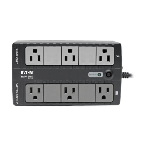 Tripp Lite INTERNET350U 350VA / 210W Standby UPS — Back view