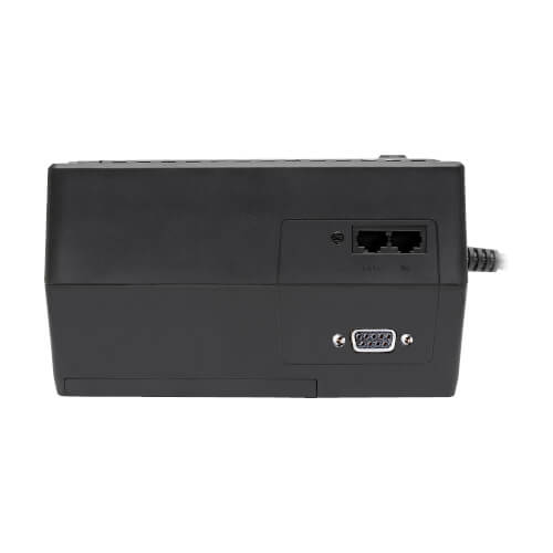 Tripp Lite INTERNET550SER 550VA / 275W Standby UPS — Rear detail