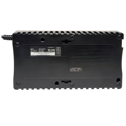Tripp Lite INTERNET550U 550VA / 300W Standby UPS — Back view