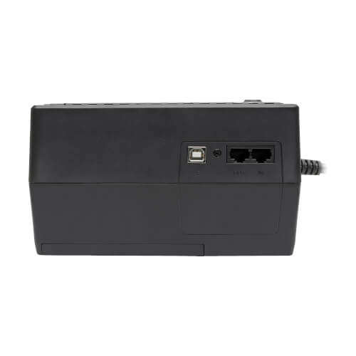 Tripp Lite INTERNET550U 550VA / 300W Standby UPS — Rear detail