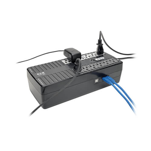 Tripp Lite INTERNET750U 750VA / 450W Standby UPS — Angled view