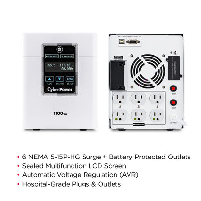 CyberPower M1100XL 1100VA / 880W Line Interactive UPS (Mini-Tower) — Feature detail
