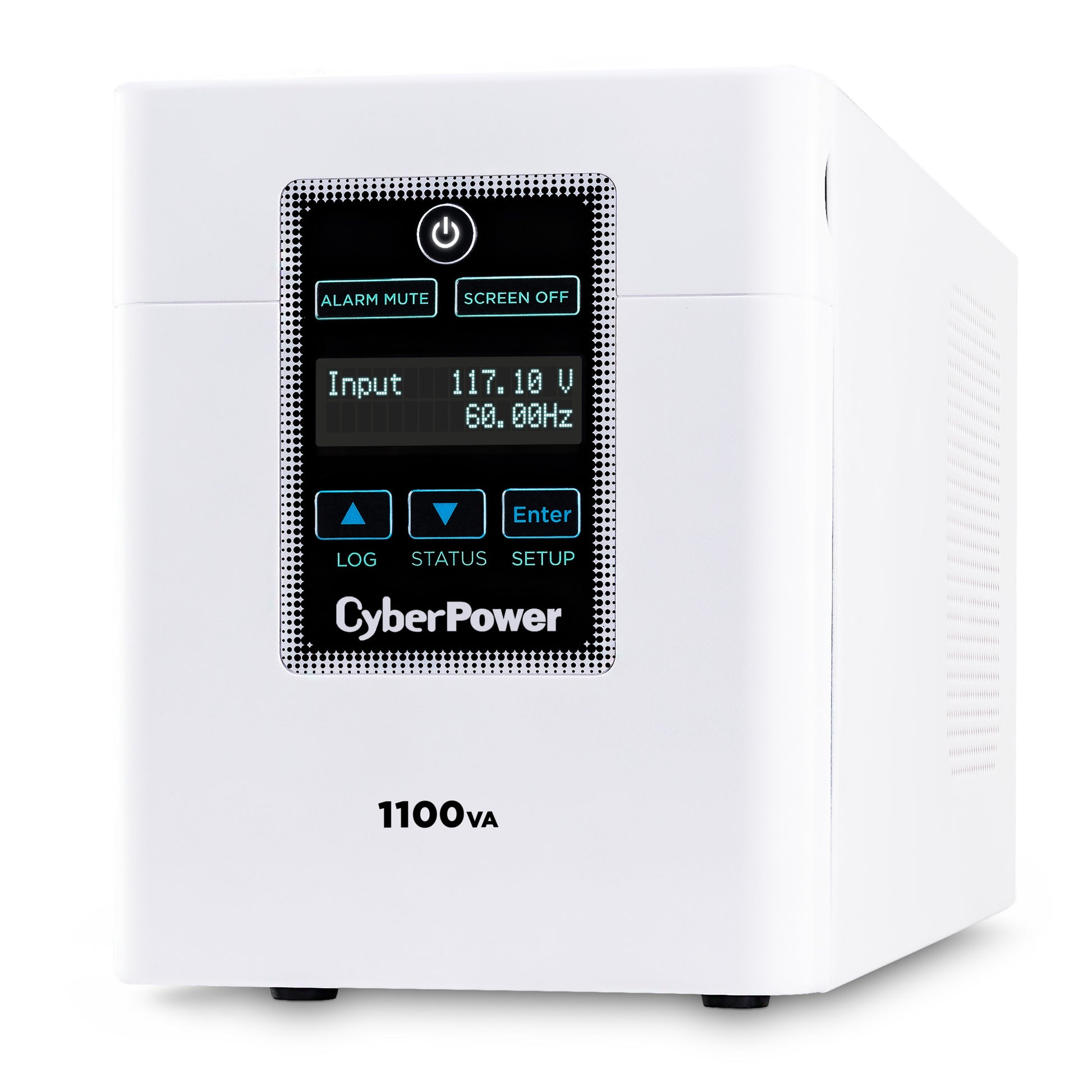 CyberPower M1100XL 1100VA / 880W Line Interactive UPS (Mini-Tower) — Left angle
