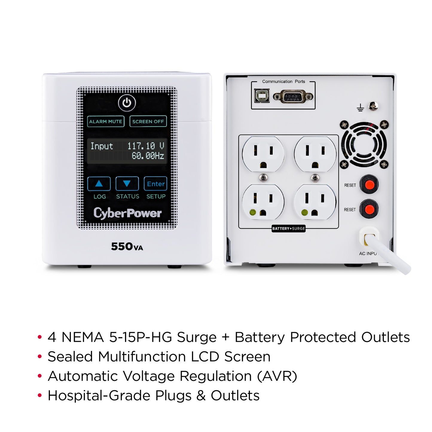 CyberPower M550L 550VA / 440W Line Interactive UPS (Mini-Tower) — Feature detail