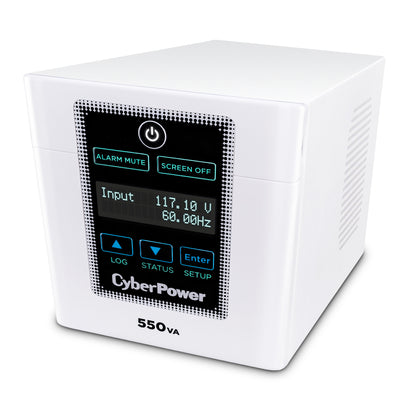 CyberPower M550L 550VA / 440W Line Interactive UPS (Mini-Tower) — Left angle