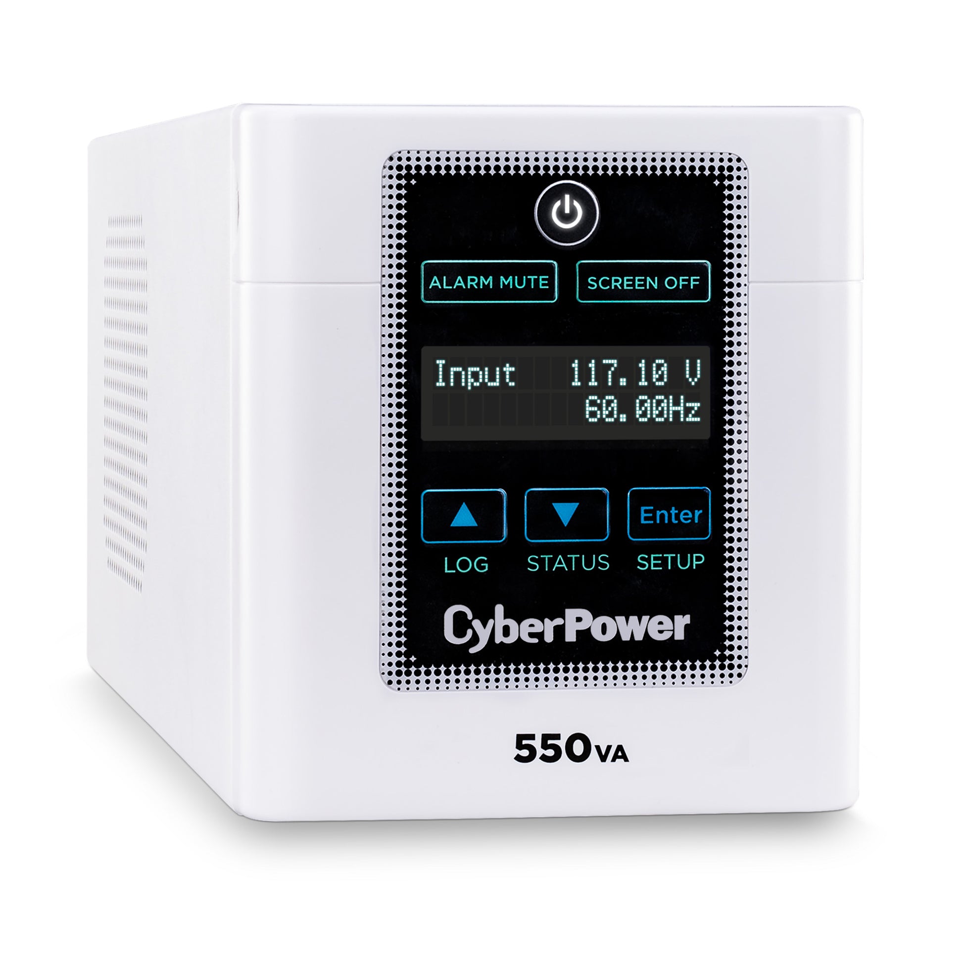CyberPower M550L 550VA / 440W Line Interactive UPS (Mini-Tower) — Rear view