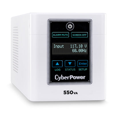 CyberPower M550L 550VA / 440W Line Interactive UPS (Mini-Tower) — Rear view
