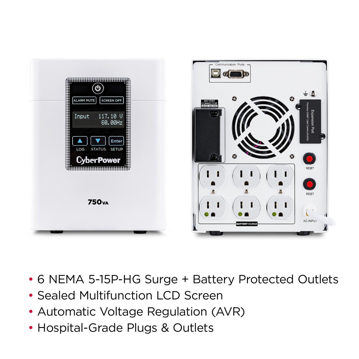 CyberPower M750L 750VA / 600W Line Interactive UPS (Mini-Tower) — Feature detail