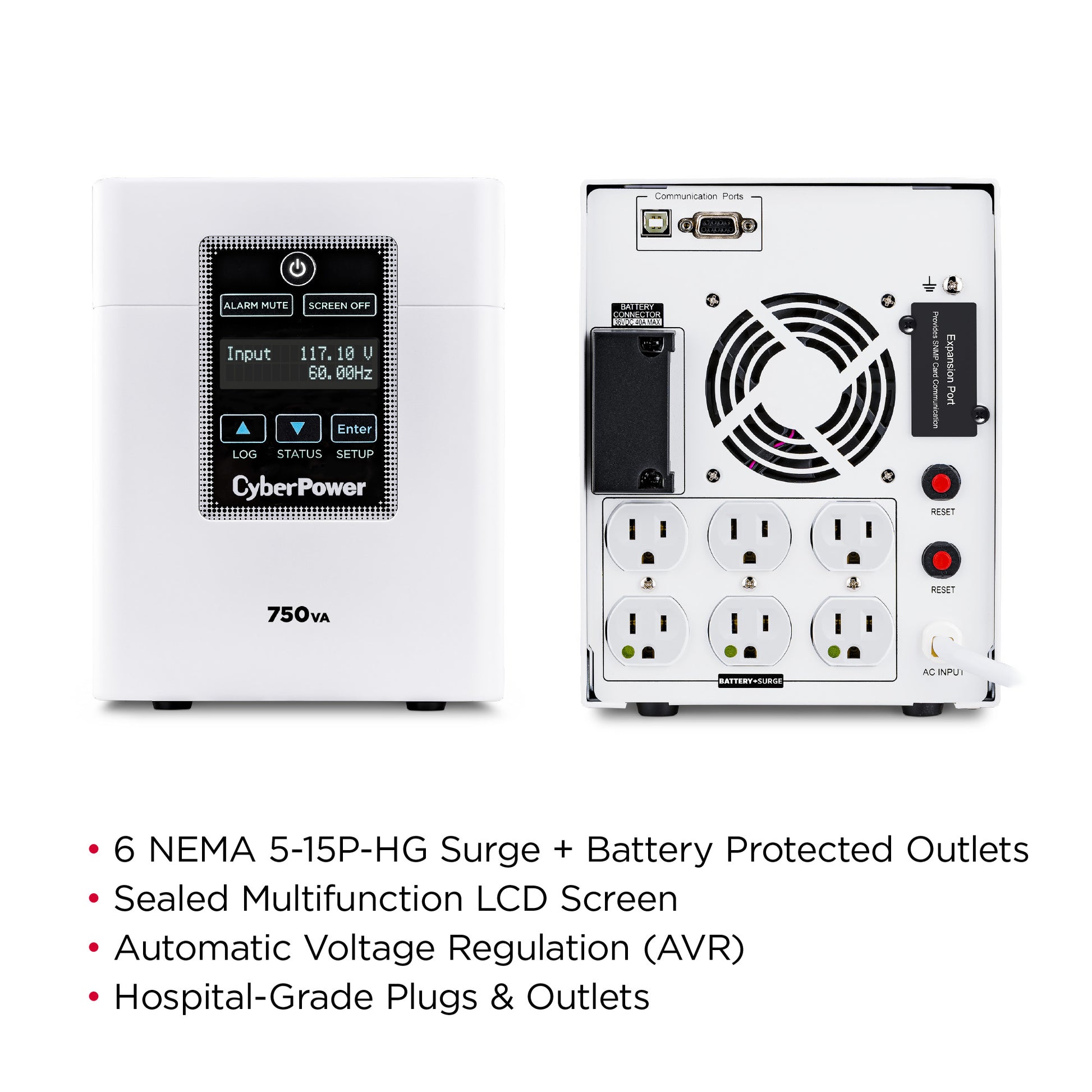 CyberPower M750L 750VA / 600W Line Interactive UPS (Mini-Tower) — Feature detail