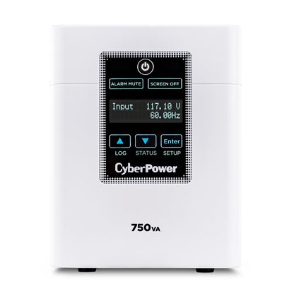 CyberPower M750L 750VA / 600W Line Interactive UPS (Mini-Tower) — Front view