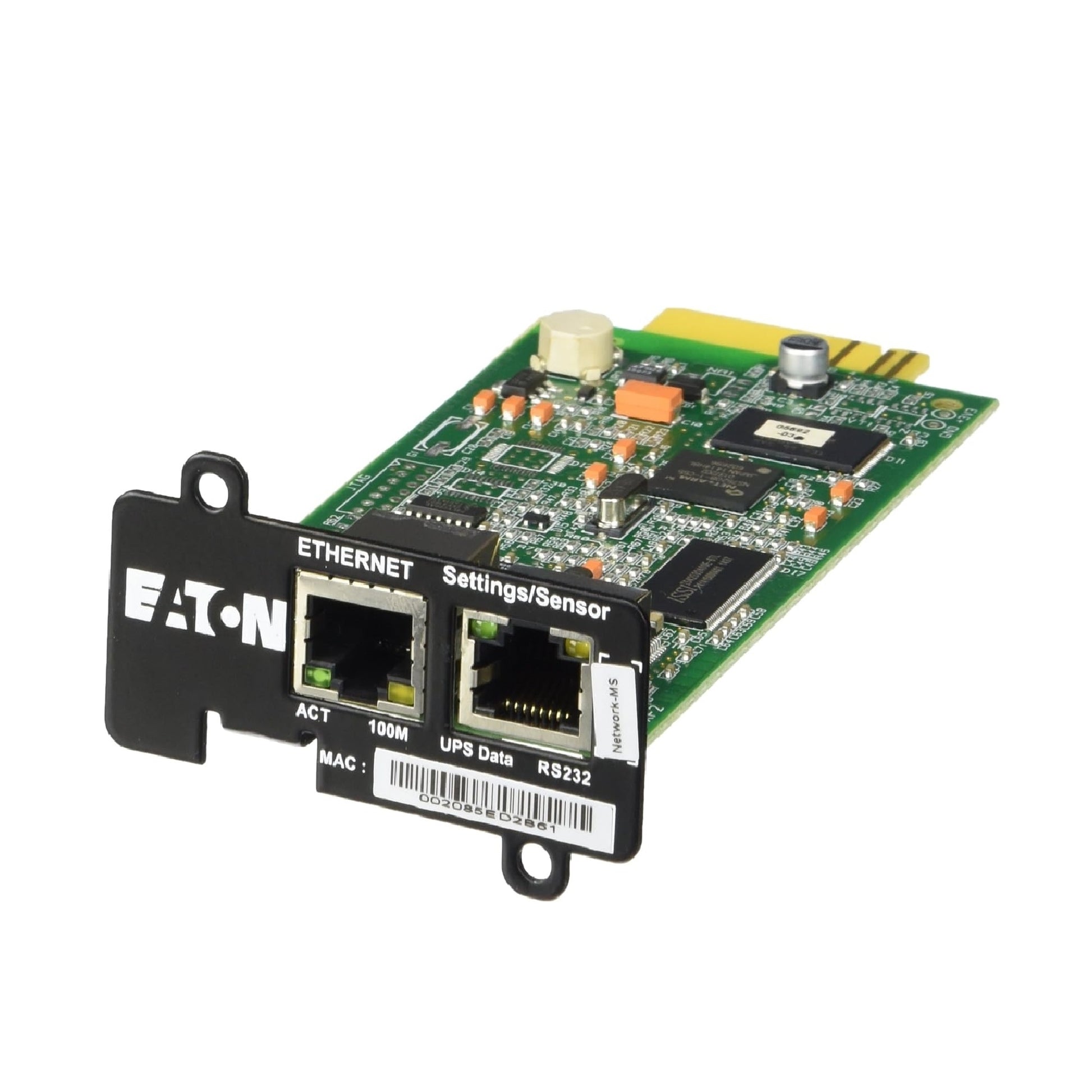 Eaton Network Card-MS UPS network management card with Ethernet and Settings/Sensor ports for the Mini-Slot bay