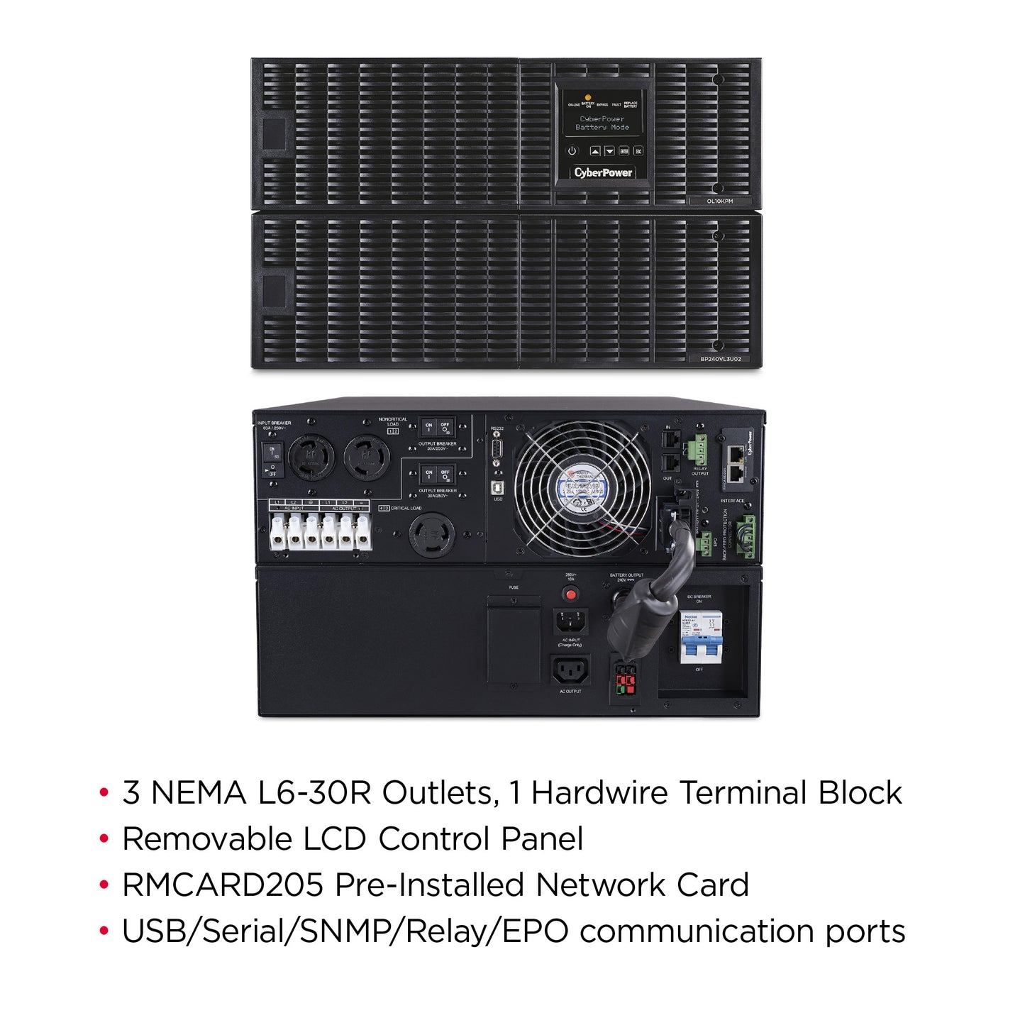CyberPower OL10KRT 10000VA / 10000W Online UPS (Rackmount (6U)) — Left angle