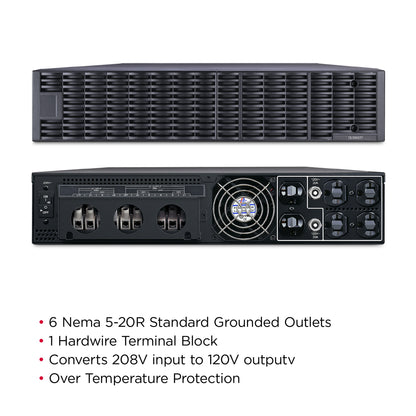 CyberPower OL10KSTF 10000VA / 10000W Online UPS (Rackmount (2U)) — Right angle