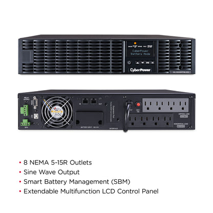 CyberPower OL1500RTXL2U 1500VA / 1350W Online UPS (Rackmount (2U)) — Feature detail